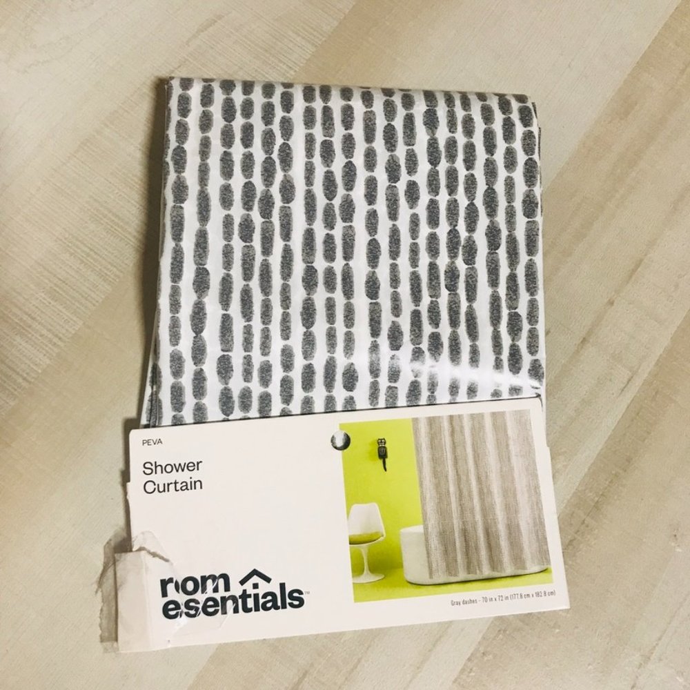 PEVA Shower Curtain Gray - Room Essentials